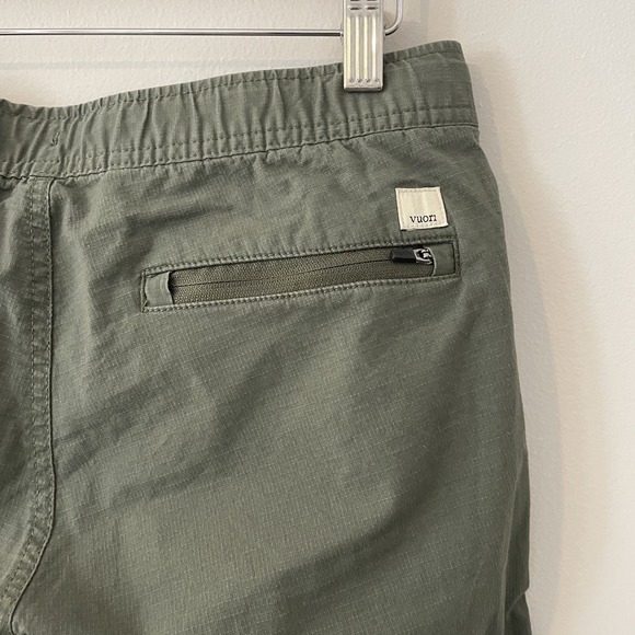 Vuori Womens Ripstop Pants Army Green Size S Organic Cotton Athlesiure Gorpcore - Picture 8 of 12